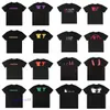 Nnen Mens Camisetas Hip Hop Algodão Designer Camisetas para Homens Mulheres Off White V Camisa Oversized Manga Curta Smiley Face Tendência Moda Impressão Suor Tee Redondo Pescoço Vintage para