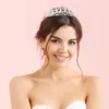 Hair Clips YYSuniee Wedding Tiara Cubic Zirconia Bridal Princess Crown Silver Color Hollowed-out Heart Shaped Accessories