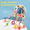 Brinquedos de inteligência Montessori Sensory Development Baby Toys Pull String Finger Grasp Training Early Learning Education Dentição A Free 13Y 231215