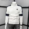 Polo da uomo 2023 Felpa da uomo Autunno e inverno Coreano Girocollo Camicie a maniche lunghe Top Abbigliamento Cappotto casual Abbigliamento uomo Q231215