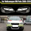 Couvercle de phare avant de voiture en verre, coque de phare transparente, masque d'abat-jour, lentille pour VW Polo 2006 2007 2008 2009 2010