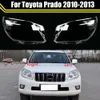 Caso abajur transparente farol escudo de vidro lâmpada sombra farol lente capa para toyota prado 2010 2011 2012 2013