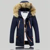 Men's Down Parkas Fur Collar Winter Hooded Jacket Male Thick Warm Outdoor Coats Windproof Outerwear Multi pocket Casual Cotton 231214