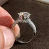 Cluster Ringen Echte S925 Sterling Zilveren Ring Box Voor Vrouwen 1 S Moissanite Sieraden Edelsteen Bague Bizuteria 925