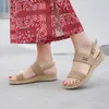 Sandalen Sommer Damen Sandalen Schnalle Casual Strand Massage Bequeme Flache Schuhe 231215