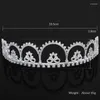 Hair Clips YYSUNNY Elegant Silver Color Wedding Crown Jewelry Bridal Headpiece Trendy Tiara And Crowns For Women Birthday Party Gift