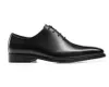 Homens genuínos Sapatos Oxford Top de couro pontudo de qualidade de luxo Black Brown Men Business Office Shoes formais