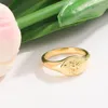 Cluster-Ringe TKJ 925 Sterling Silber Gold Honig Vintage Stempel Stapelbarer Ring Damen Weihnachten Charm Schmuck Geschenk