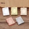 BoYuTe 10 Pieces Lot 19 26MM Metal Brass Rectangle Locket Book Shape Book Locket Pendant Floating Locket Charms274D