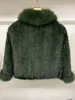 Damenfell Kunstpelz Damen Echtpelzmantel Echte Nerzpelzjacke Damenmode Strickoberbekleidung Schal Poncho Cape 100 % natürlicher Nerzpelzmantel 231214