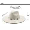 Vintage Suede Top Hat Fashion Belt Decoration 9,5 cm bred brimjazz fedora hattar för män kvinnor västerländsk cowboy stil filt mössa