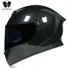 Casques de cyclisme casque de moto Casco moto capacete saisons casque de moto de rue rouge noir adulte DOT 231214