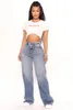 Jeans pour femmes Y2K taille haute Baggy pour femmes mode lâche Denim pantalon à jambes larges décontracté vêtements féminins XS XL Drop 231215