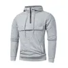 Felpe con cappuccio da uomo Autunno e inverno manica lunga mezza zip felpa con cappuccio felpa con cappuccio top oversize da uomo carino