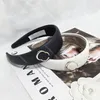 Stylish Leather Letters pannband Metal Alfabetet hårband Bred Brim Hair Hoops Wholesale Headbonad