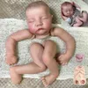 Dolls 19 inch painted recycled doll parts unassembled Lifelike Baby 3D painting including visible vein cloth body 231214