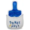 Inne produkty golfowe Not 3putt Golf Mallet Putter Cover White Premium Skórzowy golf na głowę Mallet z magnetycznym zamknięciem Elegancki haft 231214