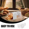 Plates Fridge Crisper Organizer Bread Storage Box Clear Plastic Containers Airtight Loaf
