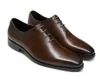 Homens de alta qualidade Oxford Sapatos de couro genuíno pontudo de luxo Black Brown Men Business Office Shoes formais