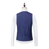 Costumes pour hommes Blazers Costume à carreaux hommes Blazer gilet pantalon affaires Style britannique robe de mariée Banquet haut de gamme coupe ajustée veste pantalon 3 pièces ensemble 231214