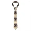 Bow Ties Eye Illuminati 3D Printing Tie 8cm bred polyester slips skjorta tillbehör parti dekoration