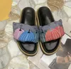 41 Pantofole da donna uomo nero Scuff Sandali piatti Piscina Cuscino Ciabatte Sunset Cinturino anteriore imbottito Alla moda Scivoli stile facile da indossare Fucsia