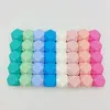 Teethers Toys 50pcs 17mm مسدس سيليكون حبات Polygon Baby Beads Beads Food Grade Babi Silicon Dentition for Necklace Making DIY Toys 231215