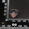 Cluster Rings Natural Amethyst Garnet Tourmaline Gemstone S925 Sterling Silver Simple Ring Elegant Fine Jewelry Design Girl Anniversary Gift