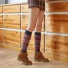女性の靴下冬の温かいゆるい編み膝のブーツカフスファッションガールズギフトゲイターレギンス37jb