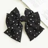 PCS Ribbon Hair Barrette grandes couches Bow Hairpin pour femmes filles Satin dames clip accessoires