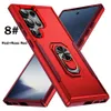 S24 Ultra Ring Stand mobiele telefoon hoesjes voor Samsung Galaxy S24 S23 S22 S21 S20 Plus Ultra S10 A15 A05 A14 S23FE A14 A24 A54 volledige bescherming achterkant