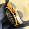 الساعات الميكانيكية الآلية للرجال 40 ملم ساعة معصم كلاسيكيات Wristwatch Rubber Strap Montre de Luxe Gold Watch