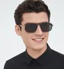 الأزياء المصممة الشهيرة A53 Mens Sunglasses الكلاسيكية اثنين من ألوان الطلاء مربع نظارات معدنية في الهواء الطلق البسيط على نمط الترفيه المضاد للترفيه يأتي مع العلبة