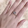 Cupids Arrow Heart Love Ring Designer für Frauen Sterling Sier Herren Ringe eingelegtes CZ Diamond Nagel Ring Fashion Klassiker Designer Schmuck für Verlobung Mied Gift