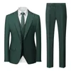 Men's Suits 5XL (Jacket Pants Vest ) 3 Pieces Set Fashion Casual Boutique Business Dress Wedding Groom Suit Coat Blazers Trousers