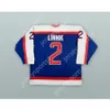 СИНЯЯ ХОККЕЙНАЯ ТРИКОТАЖА Gdsir Custom MAX LINNIK 2 WINDSOR SPITFIRES НОВЫЙ Top Ed S-M-L-XL-XXL-3XL-4XL-5XL-6XL