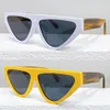 Av mens designer solglasögon för kvinnor vit oeri038 mode klassiska solglasögon uv400 skydd lunett glas 100% acetat233o