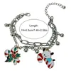 Bedelarmbanden Seizoensarmband Kerst Snoep Hanger Sleutelbeenketting Halloween 4XBF