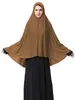 Etniska kläder över huvudet Khimar Islam Prayer Hijab Women Muslim Full Cover Scarf Ramadan Eid Hooded Niqab Nikab Headscarf Plagment Amira