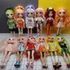 Outros brinquedos Original Multi Style 24cm Rainbow Middle School e 28cm Big Sister Boneca Fashion Dressing Girl Holiday Gift Children's 231215