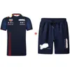 Verstappen T-shirt Chapeau Short Polo F1 Costume De Course Ensemble 2023 Bull Team Polo D'été À Manches Courtes Séchage Rapide Rouge