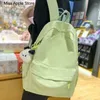Sacos escolares feminino saco de livro de viagem senhora adolescente trendycool mulheres moda portátil verde à prova dwaterproof água faculdade mochila menina náilon kawaii