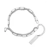 Länkarmband 2 st/set magnet par hjärtattraktion armband rostfritt stål charm smycken gåvor magnetisk kärlek gåva