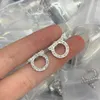 العلامة التجارية الفاخرة C U Letters Designer أقراط STUD LOVE RETRO VINTAGE SHINING Diamond Crystal Ear Rings Elring Elring Jewelry for Women