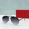 Lunettes de soleil pour femmes lettre classique logo design style lunettes de soleil de mode lunettes carrées monture en métal uv400 avec boîte et étui