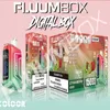 Original Fluum Box TN 15000 Puffs Einweg -Vape -Stift -Pods e Zigarette 0/2/3/5% NIC mit 650 mAh wiederaufladbarer Akku -Netzmaschspulen 23ml vorgefüllter Pod balken PK Randm Digital Bang Digital Bang