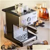 Dispositivos inteligentes 15 Bar Café Italiano Hine Aço Inoxidável Vapor Semi-mático Bolha de Leite Espresso Maker Comercial Crm3605 Drop Entregar Dhxmd