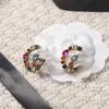 Boucles d'oreilles à breloques aretes couleur diamant clou cristal G lettre boucles d'oreilles livraison gratuite orecchini bijoux cjewelers en gros achetez-en un et obtenez-en un gratuitement