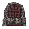 Berretti Palestinesi Tradizionale Kefiah Modello Berretti Palestina Arabo Casual Outdoor Skullies Berretti Cappelli Cappello a cuffia elastico termico