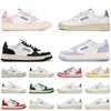 Chaussures de course de créateurs de mode Autries Médaillé Baskets Action Bicolore Cuir Daim Low USA Hommes Femmes Blanc Rose Blanc Argent Rouge Blanc Baskets d'extérieur décontractées